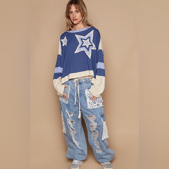 New! POL star patched top - Picture 4 of 10